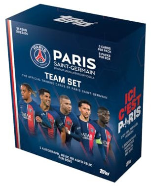 2023-24 Topps Paris Saint Germain Team-Set Box (30 Karten)