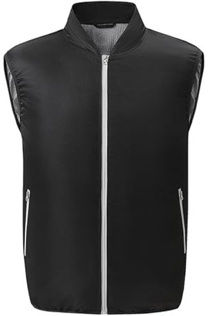 Meichoon Aire Acondicionado Chaleco con 2 Ventiladores Chaleco de Enfriamiento Carga USB Ropa de Verano Ideal para Trabajos de Alta Temperatura