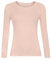 Ladies Long Sleeve T-Shirt Top Plain - Round Neck - Women's Casual T Shirt - Soft Stretchy Slim fit Tee Tops UK (UK, Numeric, 8, 26, Regular, Regular, S/M (8-10), Nude)
