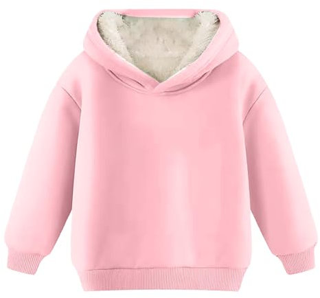 Kinder Herbst Winter Solid Pullover Tops Langarm Hoodie Sweatshirts Straight Out of Time Out Hoodie, rose, 8-9 Years