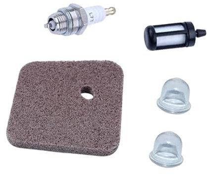 Szwaldaper Filtre à air et carburant, bougie d'allumage, for débroussailleuses et coupe-bordures STIHL FS38, FS45, FS46, FS55, FS55R, FS55RC, KM55, KM55R, FC55, HL45 bougie d'allumage pour débroussail
