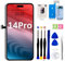 EFaith für iPhone 14 Pro Display 6,1 Full-HD-LCD-Display, 3D-Touchscreen-Digitalisierer, Rahmen mit Reparaturwerkzeug-Set, gehärtetem Glas für Modell A2650, A2889,A2890,A2891, A2892