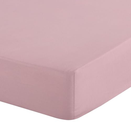 Eurofirany - Spannbettlaken 100x200 - Bettlaken Basic aus Baumwolle, Spannbetttuch mit Gummizug, Widerstandsfähig - für Dicke Matratzen 30 cm Tiefe Tasche - Viele Farben, Pulver