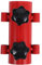 BESTonZON 2 Pièces Parapluie Mural des Stands Porte-Parapluie Pied D'extérieur Couverture Canne à Pêche Support De Poteau De Tente De Camping De Plein Air pour Rouge Acier
