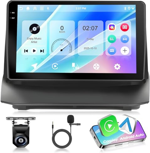 Motorsi Android Auto Radio Für Ford Fiesta 2009-2014, 4G+64G 9 Zoll 1280P In-Cell Touchscreen Autoradio, Wireless Apple Carplay Android Auto GPS Bluetooth 5.0 WiFi FM/RDS 2USB, Unterstützt DAB+ OBD2