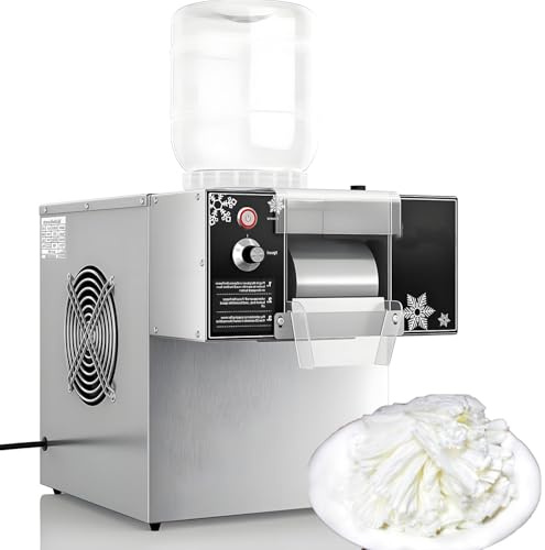 DowPie Machine à glaçons en Flocons Haute Performance, Machine à Glace pilée et à Granita Professionnelle, Ventilateurs de Dissipation de Chaleur pour Un Fonctionnement Stable 220V-60