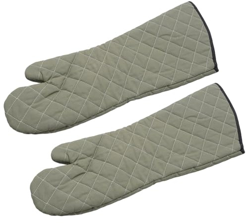 MospdyGear 1 Paar 60 cm Lange Baumwoll-Ofenhandschuhe, Hitzebeständige Backhandschuhe, Geeignet für Industrielle Großöfen und zum Schutz beim Grillen (60 cm)