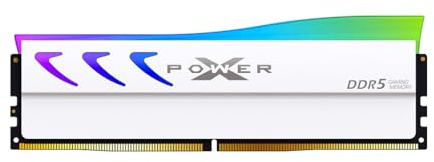 Silicon Power DDR5 16GB Storm RGB 6000MT/s (PC5-48000) 288-pin CL36 1,35V UDIMM Modulo Memoria RAM Desktop SP016GXLWU60FFSL Bianco