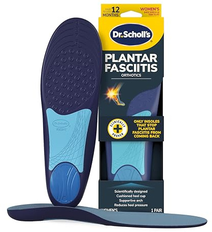 Dr. Scholl’s Plantar Fasciitis Relief Orthotic Insoles for Women - The Only Proven Insole to Stop Plantar Fasciitis from Coming Back, Immediately Relieves Pain, Heel Spurs, Arch Support Inserts