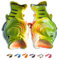 Coddies Fish Flops | The Original Bass Fish Slippers (8/9 UK (42/43 EU), Green)