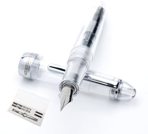 Monteverde MV36799, Penna Stilografica Monza, Tratto Medio, Fusto In Resina, Trasparente