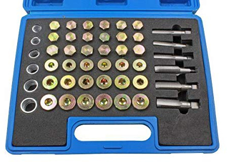US PRO Tools 114PC Oil Drain Sump Plug/Gearbox Thread Repair Tool Kit - 3008