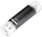 USB-Stick Laeta Twin, USB 3.0, 128GB, 40MB/s, Schwarz
