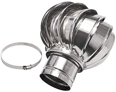 LTLWSH Kaminaufsatz Drehbarer Kugelaufsatz Schornsteinaufsatz Regenhut Lüftungsaufsatz Ofen Kamin Turbo Kaminaufsatz,150mm