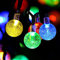 Solar Lichterkette Außen 11M 60 LED Lichterketten Aussen 8 Modi IP65 Wasserdicht Weihnachtsdeko Aussen Solarleuchten Lampions für Balkon Terassen Garten Bäume Weihnachten Party Dekoration (Bunt)