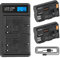 2X Shentec Akku BP-511 Kompatibel mit Canon BP-511A Canon EOS 5D 10D 20D 30D 30D 40D 50D 50D 300D D60 Powershot G1 G2 G3 G5 G6 Pro 1 Akku Kamera