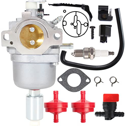 13WM77KS011 Carburateur pour Troy Bilt 13WM77KS011 13AN77TG766 13AJ609G766 13WN77BS011 Nikki 799252 697203 799253 w/Briggs Stratton B&S Moteur Electrolux VLBB. Tondeuse à gazon 16H107