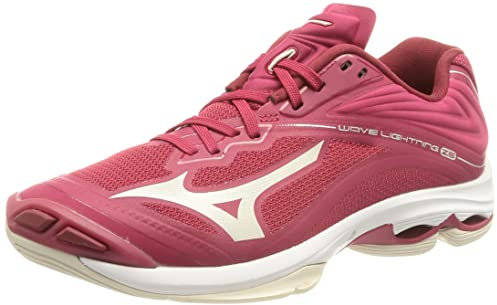 Mizuno Damen Wave Lightning Z6 Walking-Schuh, Persian Red White Sand Biking Red, 43 EU