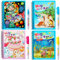 ICEBLUEOR 4pcs Magic Water Colouring Book, Children Reusable Drawing Book with Pen, Early Education Doodle Painting Toys for Kids Boys Girls Ages 3 Years Plus Educational Learning Gifts(Random Color)