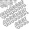 20PCS équerre de Fixation 20x20 mm Equerre Fixation en Acier Inoxydable équerre étagère Angle 90 Degrés Equerre en U Support d'angle avec Vis Equerre Metal pour Meubles d'armoires