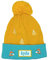 kyds Kinder Wintermütze für Jungs und Mädchen ab 2 Jahren, aus 50% recyceltem Polyester, Cooler Winter Beanie mit Bommel (Yellow Fox)