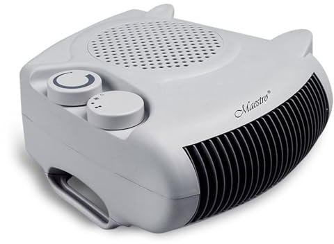 Maestro MR-921 Radiateur soufflant Radiateur électrique 2000W Trois modes Chaud et Froid Positionnement horizontal et vertical Gris