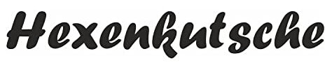 Auto-Aufkleber Schriftzug: Hexenkutsche I 48 x 7 cm I Fahrzeug-Aufkleber I Auto Sticker I Wohnmobil I LKW-Aufkleber I Halloween I lustiger Spruch I kfz700