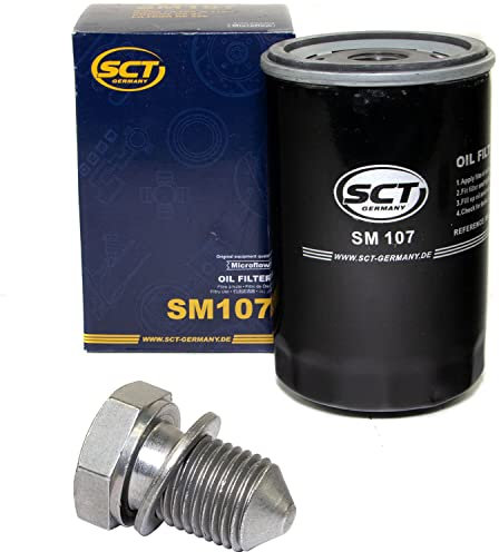 Ölfilter Motor Öl Filter SCT SM107 + Ölablassschraube 48871