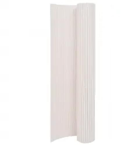 vidaXL Recinzione da Giardino a Doppio Lato 110x500 cm Bianca