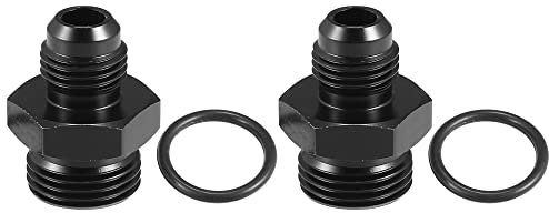 A ABSOPRO AN8 a AN6 Combustible Riel Adaptador Conector Racor Negro - 4 Uds