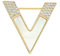 Brosche Strass Vintage Buchstabe V Volldiamant Kleine Brosche Für Damen Kragennadel Aus Legierung Kristallkorsage Strickjackennadel Anti Expositions Accessoires Gold