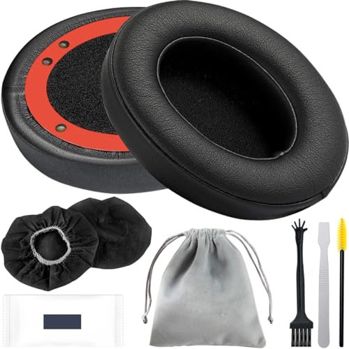EATBALE Replacement Ear Pads Cushions for Beats Studio 2.0 & 3.0 Wired/Wireless B0500/B0501 Headphones, Earpads Cover with Softer Leather, Noise Isolation Memory Foam (Black)