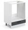 Vicco Armario para Horno Empotrado Fame-Line, Antracita casa de Campo/Blanco, 60 cm, ET Mármol
