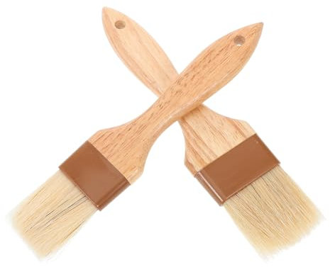 Alipis Pennelli per Barbecue da Cucina Set da 2 Pennelli per per Cucinare Cuocere al Forno E Grigliare