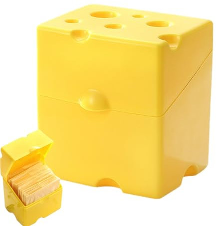 Käse Knuspriger Käsescheiben Box, KastenKäse Knuspriger Butterdose Mit Deckel, Frischkäsebehälter, Lebensmittelbehälter Im Behälter Für Lebensmittel Kühlschränke Minikühlschrank Butter
