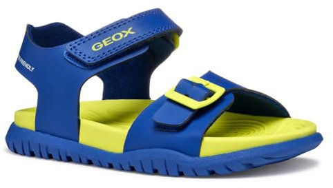 Geox Garçon J Sandal Fusbetto Bo, Royal Fluo Yellow, 27 EU