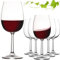 PLATINUX Lot de 6 verres à vin rouge 350 ml - Verres à vin en cristal cristallin - Passe au lave-vaisselle