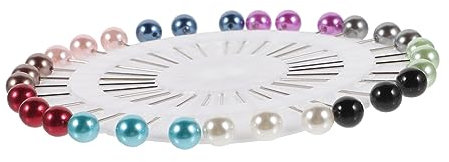 KONTONTY Elegante Perlenbrosche für Damen mit Rundem Metall Design Glatter Oberfläche und Privatsphärenschutz für Hochzeiten und Modische Hijab Schals