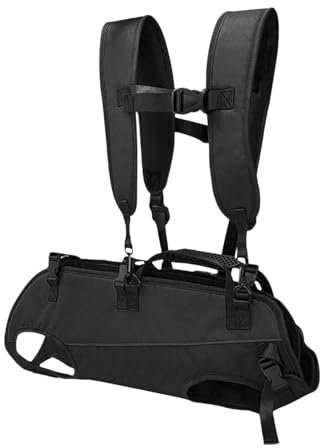 Milageto Hundetrageweste, verstellbar, für Gelenkverletzungen älterer Hunde. Hunde Laufen Treppen hoch und runter, Schwarz II M