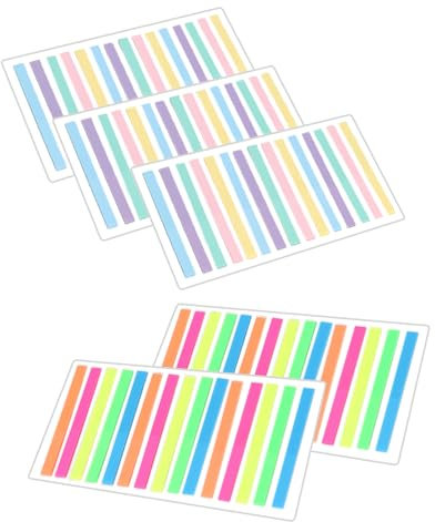 KGDUYC 1500pcs Tiras Marcador Adhesivas Transparente para Subrayar Marcadores de Páginas Frases Marcadores Adhesivos Notas Autohesivas - vistoso