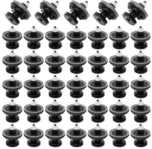Visxcnu 40 Stück Türverkleidungen Befestigungs Clips Universal Auto Kunststoff Befestigung Türverkleidung Clips Klammern für Golf 5 6 7, T5 T6 Passat Polo Skoda Caddy, A1 A4 A5 A6