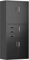 SUPEER Aktenschrank,Metallschrank mit DREI SchubladenLagerschränke,Stahlblech Pulverbeschichtung,Stahlschrank für Werkzeuge, Büro,180 x 80 x 40 cm（schwarz）