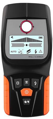 STMKB Wall Detector, Multifunctional Wall Scanner, Live Wire and Cable PVC Water Pipe Metal Finder, Suitable for Detecting Metal, Wood and AC Cables Hidden In The Wall