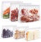 SPLF 6 Pack Dishwasher Safe Reusable Freezer Bags, Extra Thick Leakproof Silicone and Plastic Free Zipper Sandwich Snack Lunch Bags