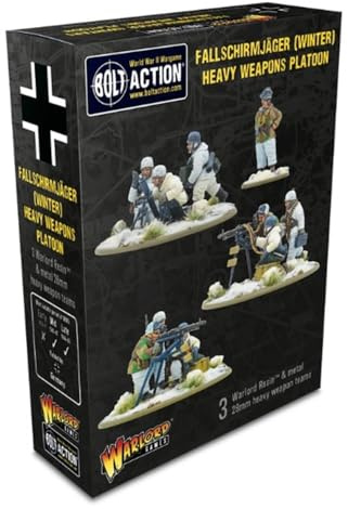 German Fallschirmjager Winter Heavy Weapon Platoon - 28mm Scale Miniatures for Bolt Action Highly Detailed World War 2 Miniatures