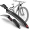 VELMIA Fahrrad Schutzblech Set [24-29 Zoll] mit Fahrradsattel Regenschutz - Universal Fahrradschutzblech, Mountainbike, MTB Steckschutzblech zum Schutz vor Spritzwasser & Schmutz