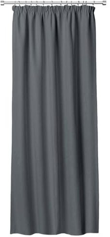 Rollmayer LuxShade Exklusiv Verdunkelungsvorhang Graphit B140xH175 1 Stück | Verdunkelungsvorhang, Verdunkelungsvorhang, Thermovorhang, Blickdicht, Pflegeleicht & Langlebig