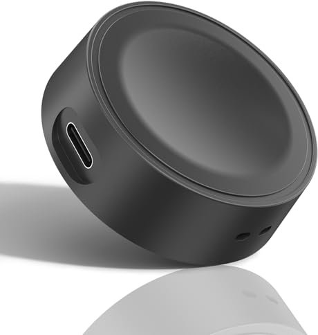 Tobfit ladekabel Ladegerät für Samsung Galaxy Watch 6,Nur USB C Tragbares Ladestation Ladegerät für Galaxy Watch 7/7 Ultra/6/6 Classic/FE /5 Pro/5/4/4 Classic/3(Schwarzer)