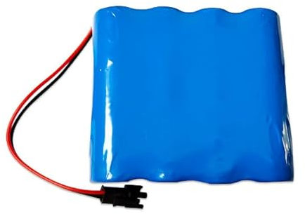 HELINAZI 18650 Batteria agli ioni di Litio 7,4 V Batteria di Sostituzione del Pacco Batteria Ricaricabile,6000mAh