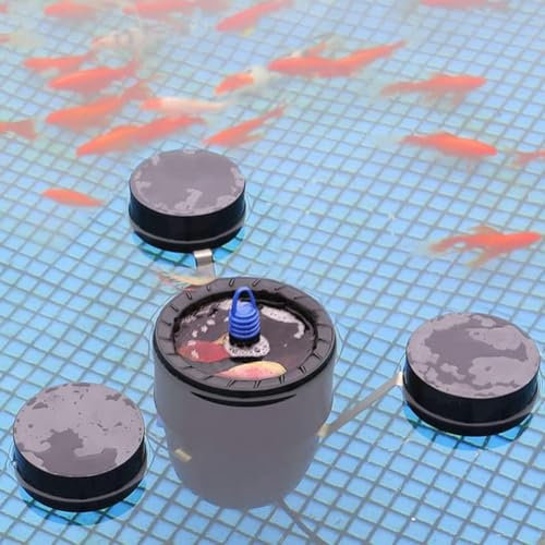 Skimmer flotante de succión,skimmer flotante for estanque, extractor de superficie de piscina con 3 modos de fuente,robot limpiador y clarificador automático for estanques de peces,piscinas y jardines